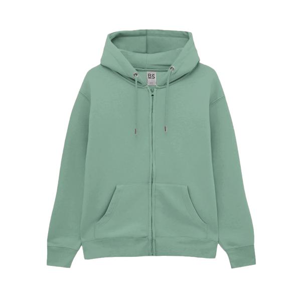 Felpa Terry Zip Cappuccio