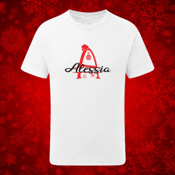 T-shirt Lettera Natalizia Bimbo