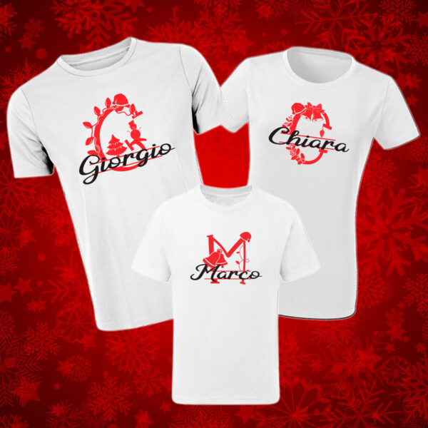 Bundle T-shirt Lettera Natalizia