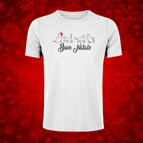 T-shirt Buon Natale "Gatti" - immagine 2