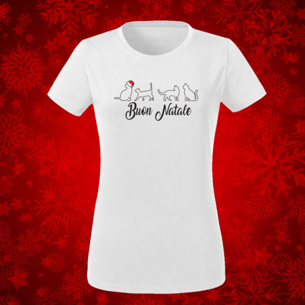 T-shirt Buon Natale "Gatti"