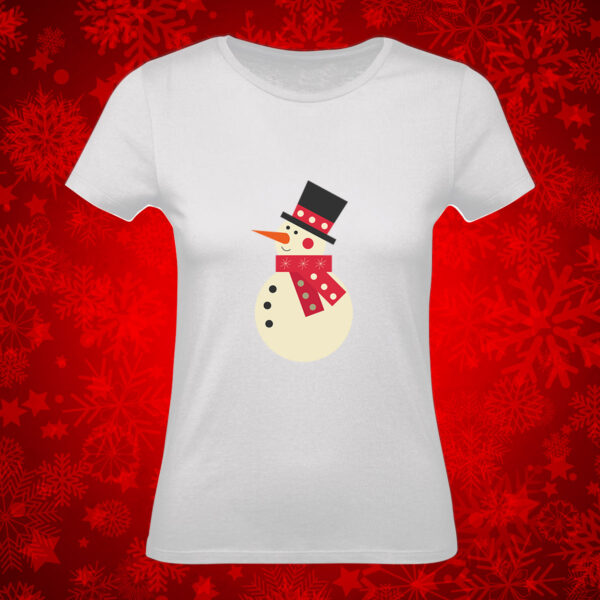 T-shirt pupazzo di neve
