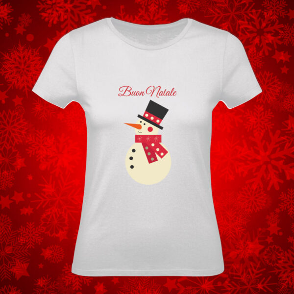 T-shirt pupazzo di neve buon natale