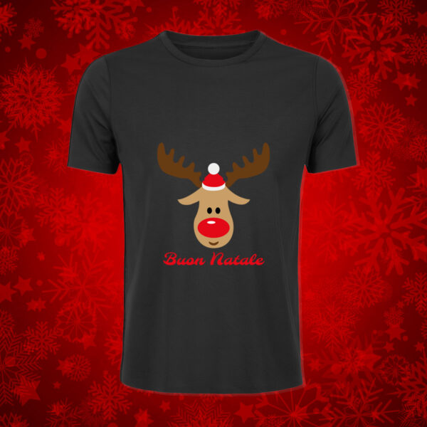 T-shirt buon natale renna