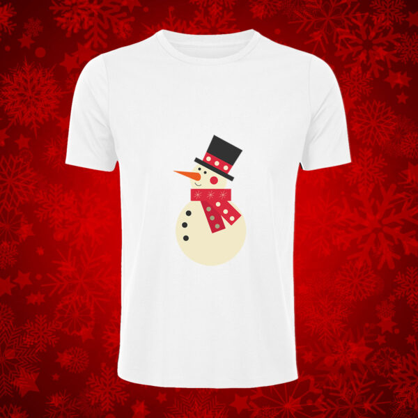T-shirt pupazzo di neve
